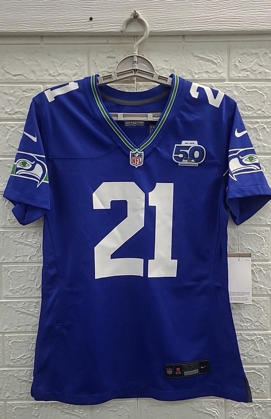 New NFL Devon Witherspoon Seahawks 50th Anniversary Jersey Women's US Size S